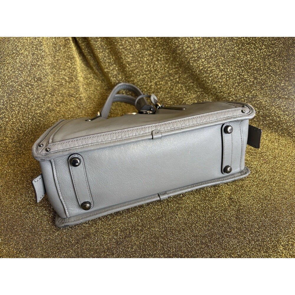 Coach 33094 Dreamer 27 Mix Leather Heather Grey 2 Tone Hardware Purse Crossbody - Picture 3 of 7